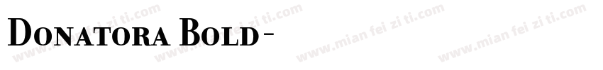 Donatora Bold字体转换